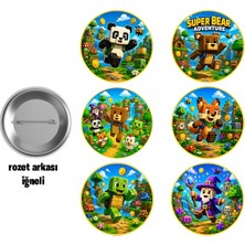 Parti Show Super Bear Adventure 6'lı Parti Rozeti