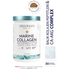 CELLURAGEN Balık Kolajen Peptitleri ve Ca-AKG İçeren Complex Marine Collagen Takviye 30 Günlük