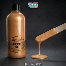 Art Ist Aura Tombul Metalik ve Sedefli Boya 500ML - Eski Altın