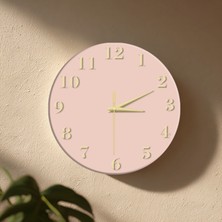 No 26 Dekor Dekoratif Duvar Saati – 33 cm Uv Baskılı Mdf Duvar Saati