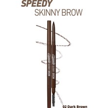 Ultra İnce Uçlu, Doğal Görünüm Veren Kaş Kalemi PERIPERA Speedy Skinny Brow (2 Dark Brown)
