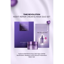 MISSHA Yaşlanma Karşıtı Bakım Kremi&5'li Maske Set Time Revolution Night Repair Cream&Ampoule Mask Duo Set