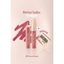 Kremsi, Kalem Şeklinde Renkli Dudak Balmı & Kalemtıraş CLIO Butter Balm Crayon 007 Mauve Shade
