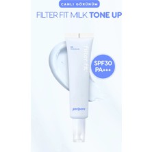Canlı Görünüm Sunan Ton Eşitleyici Krem PERIPERA Filter Fit Milk Tone Up (002 Pure Blue) SPF30