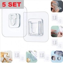 Moresun Buğz Geçmeli Klips Eşya Sabitleme Askısı 5 Set
