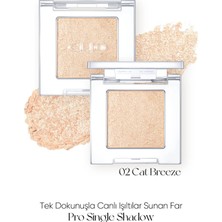 İnci Işıltılı Kremsi Dokuya Sahip Tekli Far CLIO Pro Single Shadow (23FW) (G02 Cat Breeze)