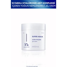 MISSHA 10 Farklı Hyalüronik Asit İçeren Yoğun Nemlendirici Jel Krem Super Aqua Ultra Hyalron Gel Cream 70ml