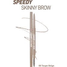 Ultra İnce Uçlu, Doğal Görünüm Veren Kaş Kalemi PERIPERA Speedy Skinny Brow (8 Taupe Beige)