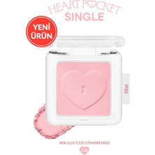 Peripera Kişiselleştirilebilir Mat Tekli Far Heart Pocket Single (M06 Guiltless Strawberries)