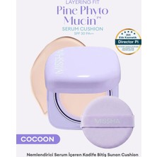 MISSHA Kadife Bitişli Layering Fit Pine Phyto Mucin Serum Cushion SPF30 PA++ (Cocoon)