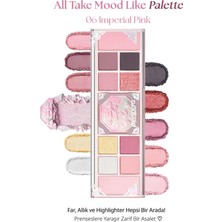 Peripera Çok Fonksiyonlu Makyaj Paleti All Take Mood Like Palette(#06 imperial Pink)(Palace Ver)