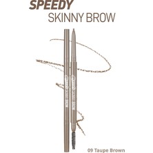 Ultra İnce Uçlu, Doğal Görünüm Veren Kaş Kalemi PERIPERA Speedy Skinny Brow (9 Taupe Brown)