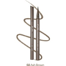 İnce Mikrofiber Fırça Uçlu, Sabitlenen Eyeliner CLIO Superproof Brush Liner Kill Ash (002 Ash Brown)