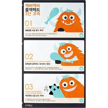 MISSHA Siyah Noktalar İçin 3 Aşamalı Burun Bandı A'PIEU Goblin Blackhead 3-Step Nose Pack