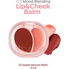 MISSHA Kalıcı Dudak & Yanak Balmı A'PIEU Juicy-Pang Mood Blending Lip&Cheek Balm (02 Apple Maroon Balm)