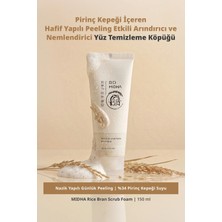 Pirinç Kepekli Peeling Etkili Arındırıcı Nemlendirici Temizleme Köpüğü MIDHA Rice Bran Scrub Foam
