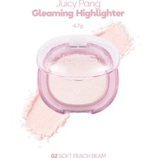 MISSHA Canlı ve Yoğun Işıltılı Aydınlatıcı A'PIEU Juicy-Pang Gleaming Highlighter (02 Soft Peach Beam)