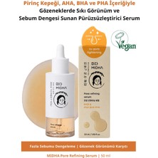 AHA BHA PHA İçeren Sebum Dengesi & Sıkı Gözenek Görünümü Sunan Serum MIDHA Pore Refining Serum