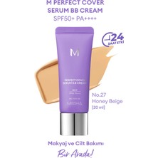 MISSHA Yaşlanma Karşıtı Bakım ve Aydınlık Görünüm Sunan M Perfect Cover Serum BB Cream SPF50+/PA++++ No:27