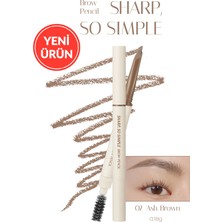 Clio İnce Ve Kalın Çizim Sunan, Fırçalı Kaş Kalemi Sharp So Simple Brow Pencil (02 Ash Brown)