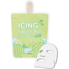 MISSHA Kavun İçerikli Ferahlatıcı, Canlandırıcı Yaprak Maske A'PIEU Icing Sweet Bar Sheet Mask (Melon)