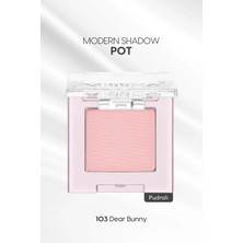 MISSHA Mat Pudra Dokulu Tekli Göz Farı Modern Pot (103 Dear Bunny)