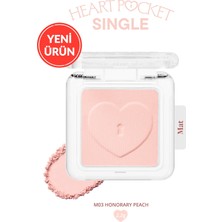 Peripera Kişiselleştirilebilir Mat Tekli Far Heart Pocket Single (M03 Honorary Peach)