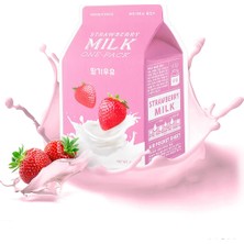 MISSHA Aydınlatıcı Yaprak Maske (ÇİLEK-SÜT) A'pıeu Strawberry Milk One-pack