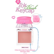 Peripera Ciltte Kremden Pudra Dokuya Dönüşen Allık Tok Blush Keycap (15 Go Ahead)