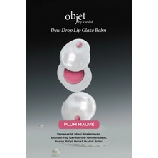Kundal Nemlendirici Parlak Bitişli Renkli Dudak Balmı Objet by Dew Drop Lip Glaze Balm (Plum Mauve)