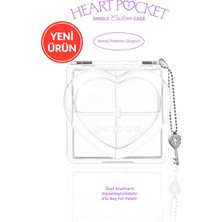 Peripera Özel Anahtarlı Kişiselleştirilebilir 4’lü Boş Far Paleti Heart Pocket Single Custom Case