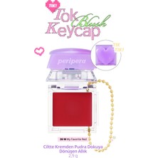 Peripera Ciltte Kremden Pudra Dokuya Dönüşen Allık Tok Blush Keycap (26 My Favorite Red)