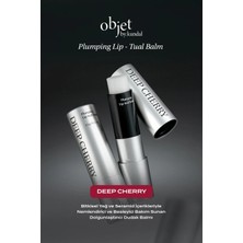 Kundal Nemlendirici ve Dolgunlaştırıcı Dudak Balmı Objet by Plumping Lip-tual Balm (Deep Cherry)