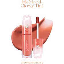 Peripera Kalıcı, Pigmentli, Işıltılı, Parlak Bitişli Tint Ink Mood Glowy Tint (37 Coral Pretty)