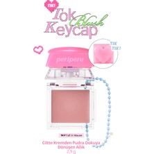 Peripera Ciltte Kremden Pudra Dokuya Dönüşen Allık Tok Blush Keycap (14 Fall In Mauve)
