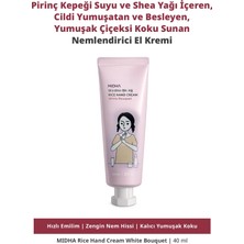 MIDHA Yumuşak Çiçeksi Kokulu Cildi Yumuşatan Nemlendirici El Kremi Rice Hand Cream (White Bouquet)