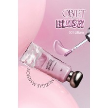 Hafif Yapılı, Ciltle Bütünleşen Parlak Bitişli Likit Allık MUZIGAE MANSION Objet Blush (001 Lilium)