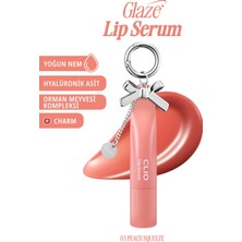 Clio Dolgun Görünüm Kazandıran, Parlak, Besleyici, Renkli Dudak Serumu Glaze Lip Serum 03 Peach Sque