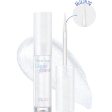 Işıltılı ve Şeffaf Likit Glitter CLIO Moon Glass Liquid Glitter Sweet Cloud (01 Baby Snow)
