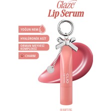 Clio Dolgun Görünüm Kazandıran, Parlak, Besleyici, Renkli Dudak Serumu Glaze Lip Serum 01 Soft Fig