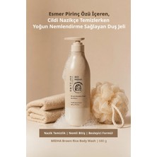 MIDHA Esmer Pirinç Özlü Cildi Nazikçe Temizleyen Yoğun Nemlendirici Duş Jeli Brown Rice Body Wash