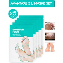 MISSHA Avantajlı Set Ölü Deri Ve Çatlaklar İçin Soyulabilen Ayak Peeling Mask 50ml Wonder Foot Peeling Mask