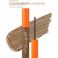 Yoğun Pigmentli, Üçgen Fırça Uçlu Kaş Maskarası CLIO Kill Brow Color Brow Lacquer (03 Peanut Brown)