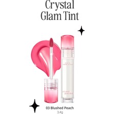 Yapışkanlık Hissi Vermeyen Yoğun Işıltılı Tint CLIO Crystal Glam Tint (03 Blushed Peach)