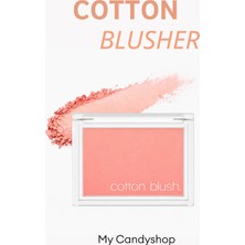 MISSHA Kalıcı, Ciltle Bütünleşen, Kadife Dokulu Topaklanmayan Allık Cotton Blusher (My Candyshop)