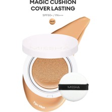 MISSHA Yüksek Kapatıcı Yarı Mat Cushion Fondöten Magic Cushion Cover Lasting No,27 SPF50+ PA+++