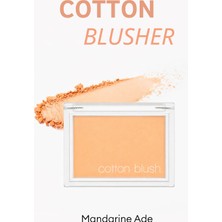 MISSHA Yumuşak Dokulu Kolay Sürülebilen Allık Cotton Blusher (Mandarine Ade)