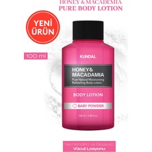 Kundal Nemlendirici ve Besleyici Vücut Losyonu Honey & Macadamia Pure Body Lotion 100ml Baby Powder