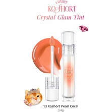 Yapışkanlık Hissi Vermeyen Yoğun Işıltılı Tint CLIO Crystal Glam Tint (13 Koshort Pearl Coral)