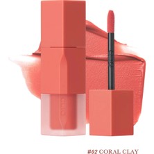 Pürüzsüz ve Kadifemsi Dokulu, Doğal Görünüm Sunan Tint CLIO Chiffon Blur Tint (02 Coral Clay)